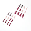 12 Sizes-24 Pcs Press On Nails JP1454