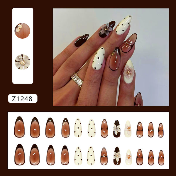 12 Sizes-24 Pcs Press On Nails Z1248