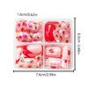 96 Pcs Press On Nails StrawberryFlower-1-96pcs