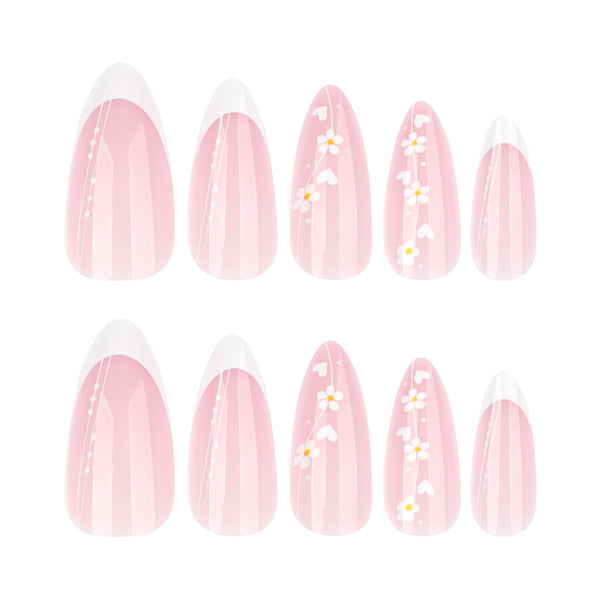 12 Sizes-24 Pcs Press On Nails JP3970