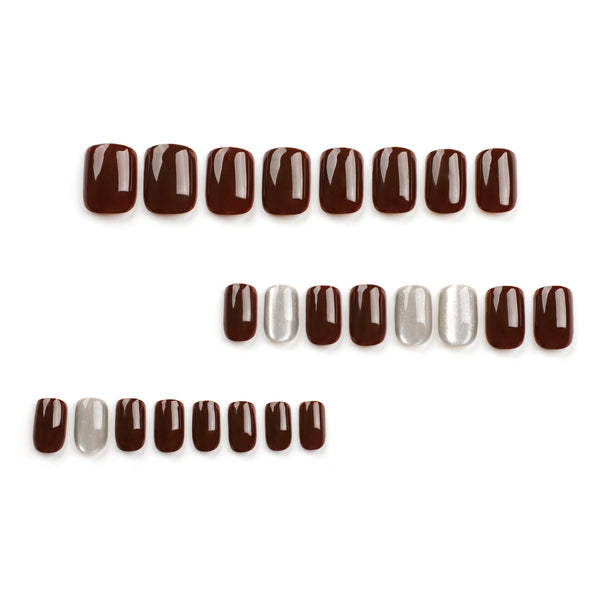 12 Sizes-24 Pcs Press On Nails GN009