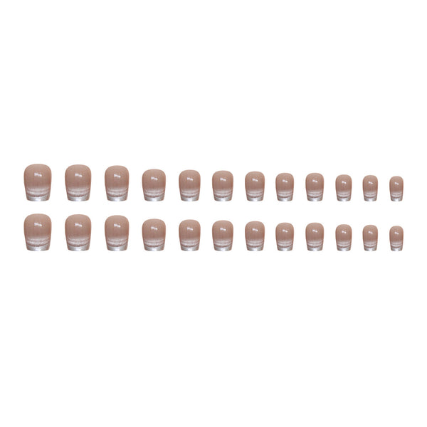 12 Sizes-24 Pcs Press On Nails MY004
