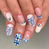 12 Sizes-24 Pcs Press On Nails C1383