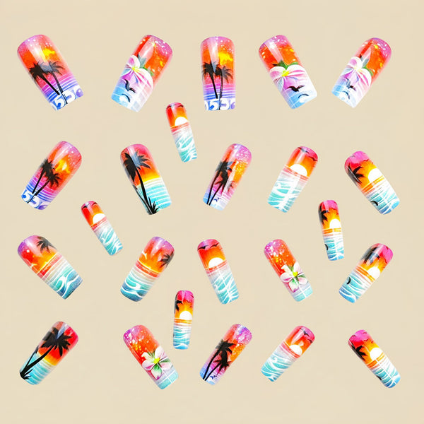 12 Sizes-24 Pcs Press On Nails Y769