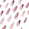 12 Sizes-24 Pcs Press On Nails JP1714
