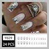 12 Sizes-24 Pcs Press On Nails Y029