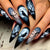 12 Sizes-24 Pcs Press On Nails Y926