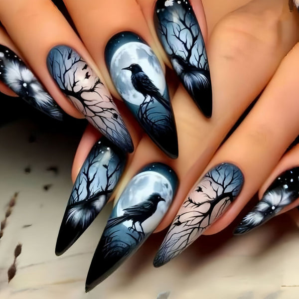 12 Sizes-24 Pcs Press On Nails Y926