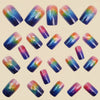 12 Sizes-24 Pcs Press On Nails Y1514