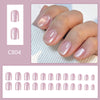 12 Sizes-24 PcsPress On Nails C804