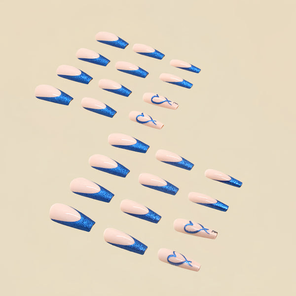 12 Sizes-24 Pcs Press On Nails Y178
