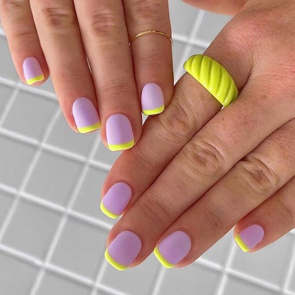 12 Sizes-24 Pcs Press On Nails W1371