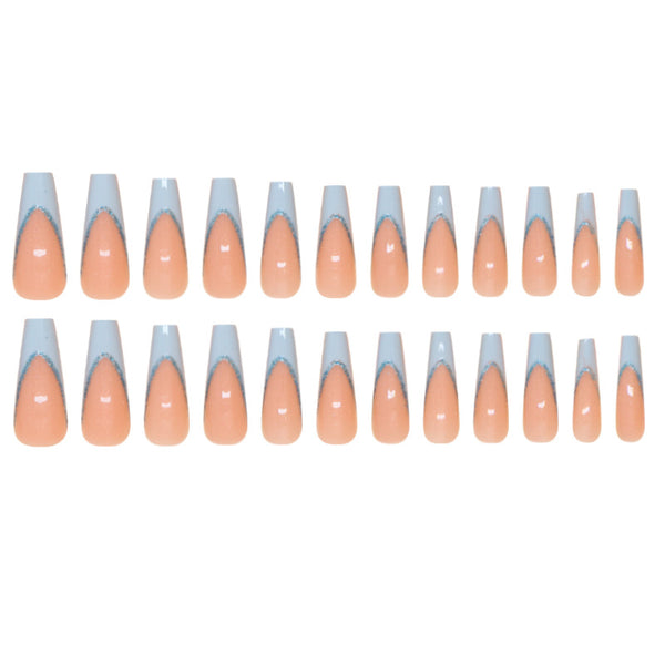 12 Sizes-24 Pcs Press On Nails W1611
