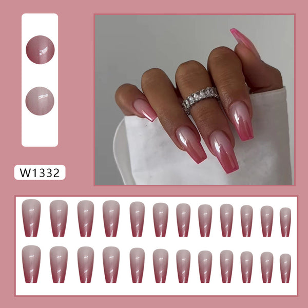 12 Sizes-24 Pcs Press On Nails W1332