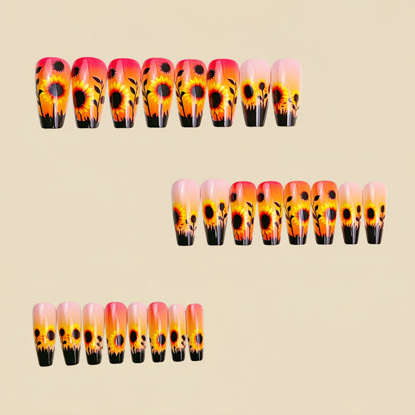 12 Sizes-24 Pcs Press On Nails Y1979