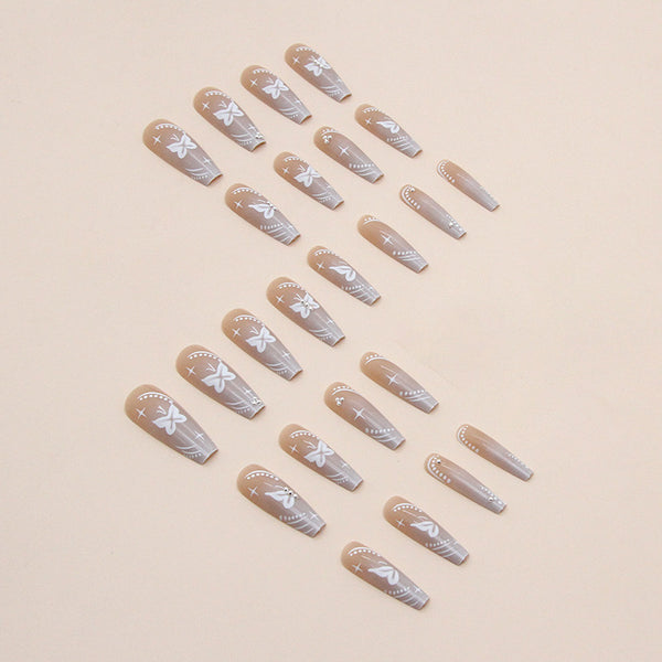 12 Sizes-24 Pcs Press On Nails Z646