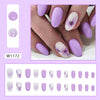 12 Sizes-24 Pcs Press On Nails W1172