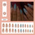 12 Sizes-24 Pcs Press On Nails Z987