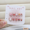 12 Sizes-24 Pcs Press On Nails K025