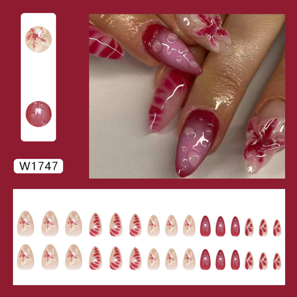 12 Sizes-24 Pcs Press On Nails W1747