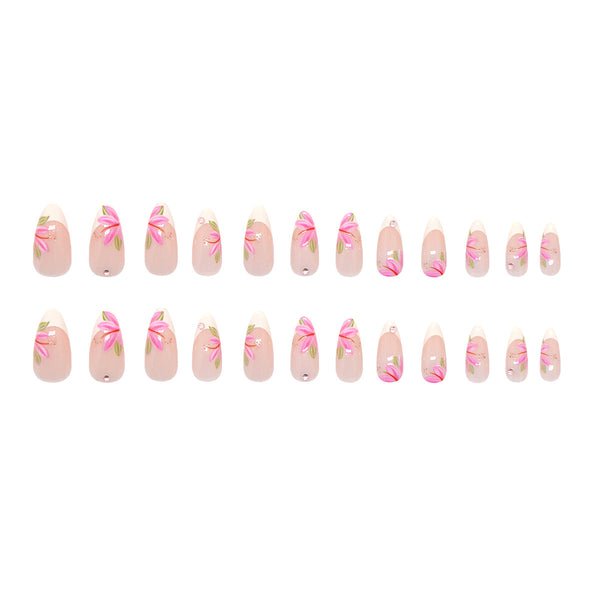 12 Sizes-24 Pcs Press On Nails Z1056