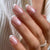 French Medium Oval Pink Press on Nails