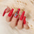 12 Sizes-24 Pcs Press On Nails JP1275