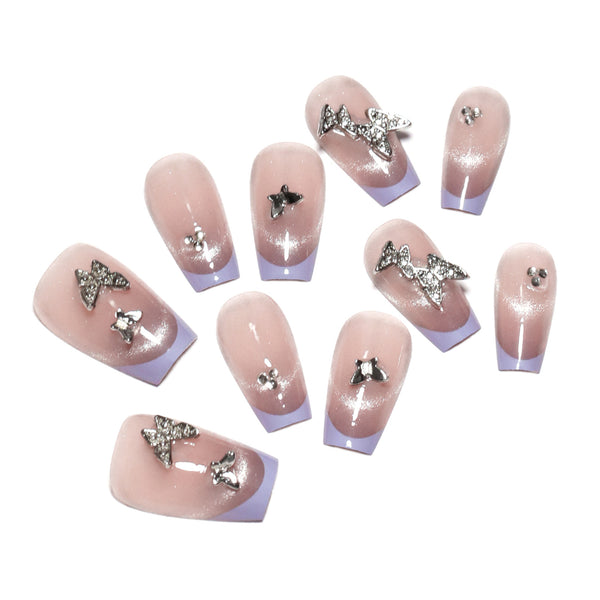 12 Sizes-24 Pcs Press On Nails nail-accessory
