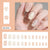 12 Sizes-24 Pcs Press On Nails W1995