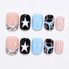 12 Sizes-24 Pcs Press On Nails W2526