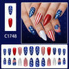 12 Sizes-24 Pcs Press On Nails C1748