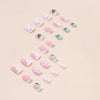 12 Sizes-24 Pcs Press On Nails W878