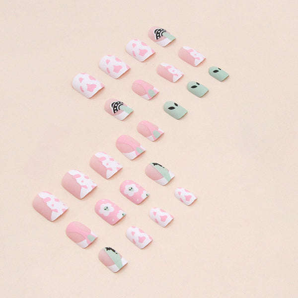 12 Sizes-24 Pcs Press On Nails W878