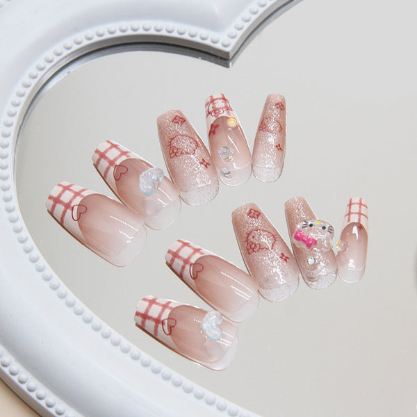 12 Sizes-24 Pcs Press On Nails Z871