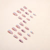 12 Sizes-24 Pcs Press On Nails W449