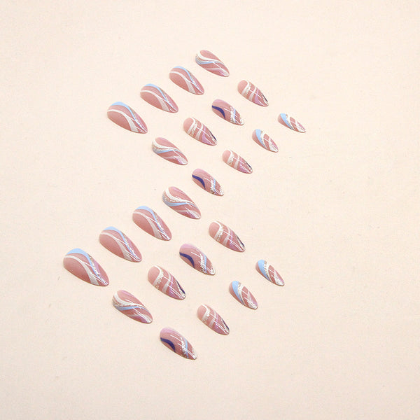 12 Sizes-24 Pcs Press On Nails W449