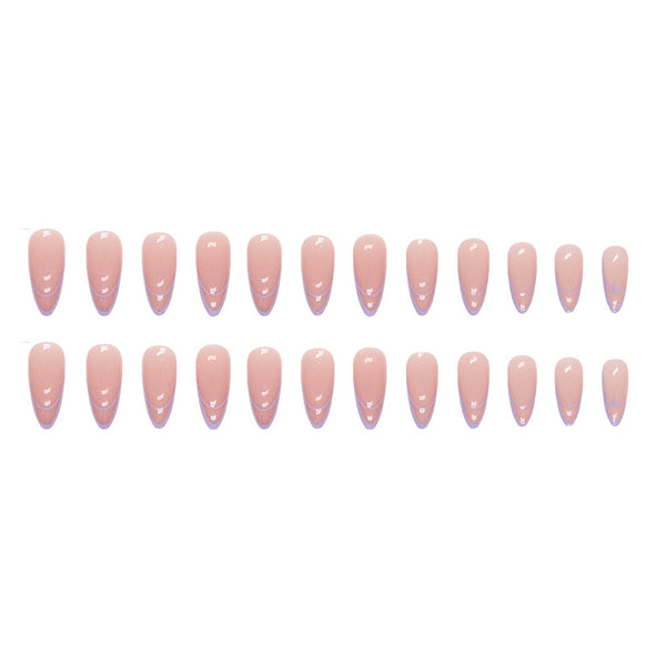 12 Sizes-24 Pcs Press On Nails W1043