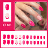 12 Sizes-24 Pcs Press On Nails C1401