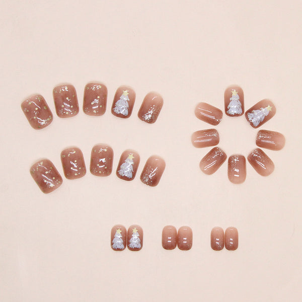 12 Sizes-24 Pcs Press On Nails R830