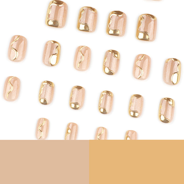 12 Sizes-24 Pcs Press On Nails JP4016