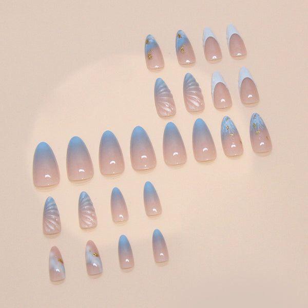 12 Sizes-24 Pcs Press On Nails W1659