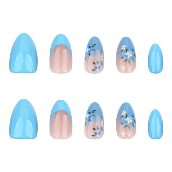 12 Sizes-24 Pcs Press On Nails JP3610
