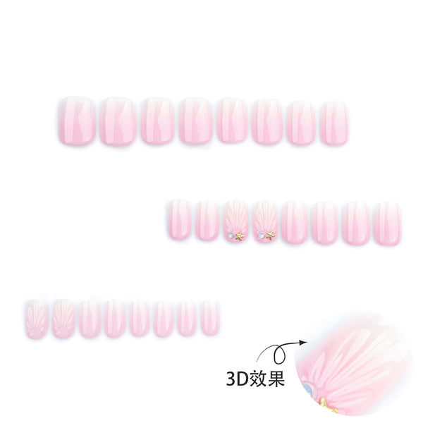 12 Sizes-24 Pcs Press On Nails DIY74