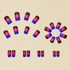 12 Sizes-24 Pcs Press On Nails Y212