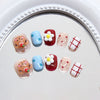 12 Sizes-24 Pcs Press On Nails K029