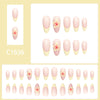 12 Sizes-24 Pcs Press On Nails C1636