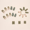 12 Sizes-24 Pcs Press On Nails R761