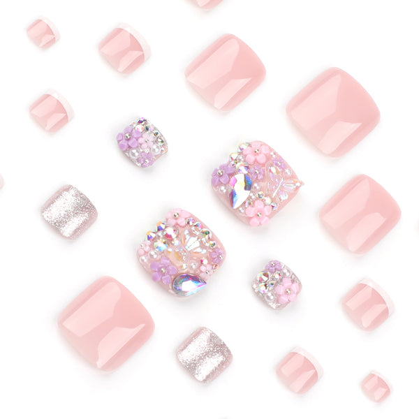 12 Sizes-24 Pcs Press On Nails JP3343