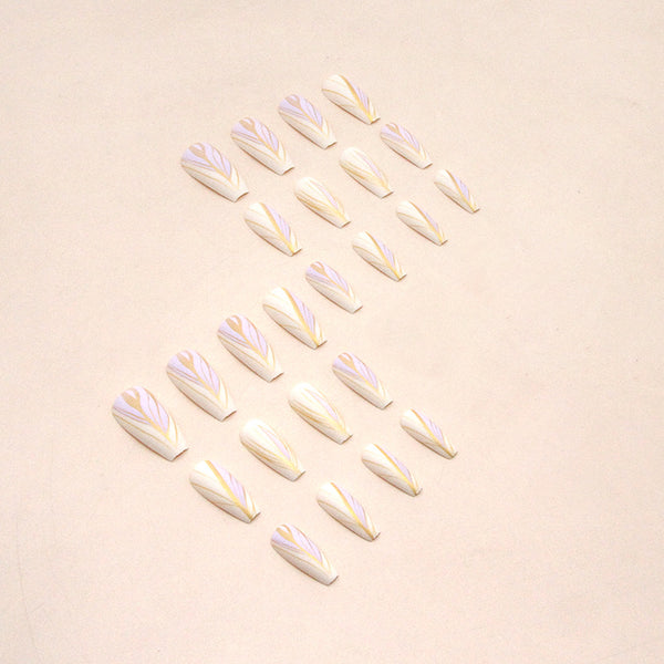 12 Sizes-24 Pcs Press On Nails W725