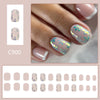 12 Sizes-24 Pcs Press On Nails C900